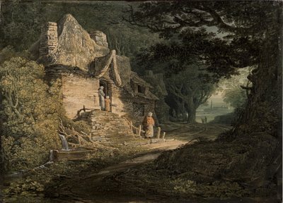 A Cottage by a Woodland Path by William Payne